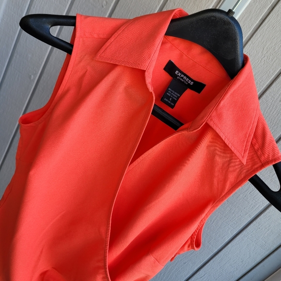 Express Half-Wrap Sleeveless Blouse | Women's 4 EUC - Picture 2 of 11